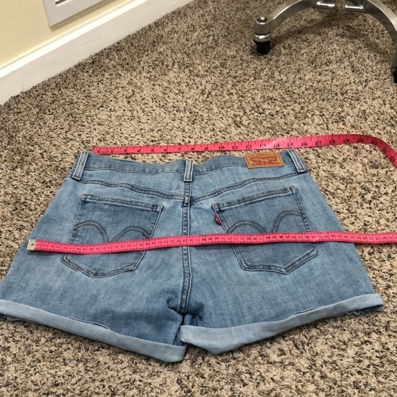 Levi’s Mid Length Shorts Size 31 Blue - Picture 4 of 10